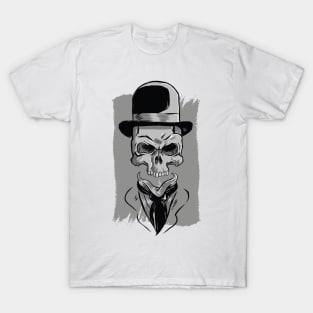 Skull wearing hat T-Shirt